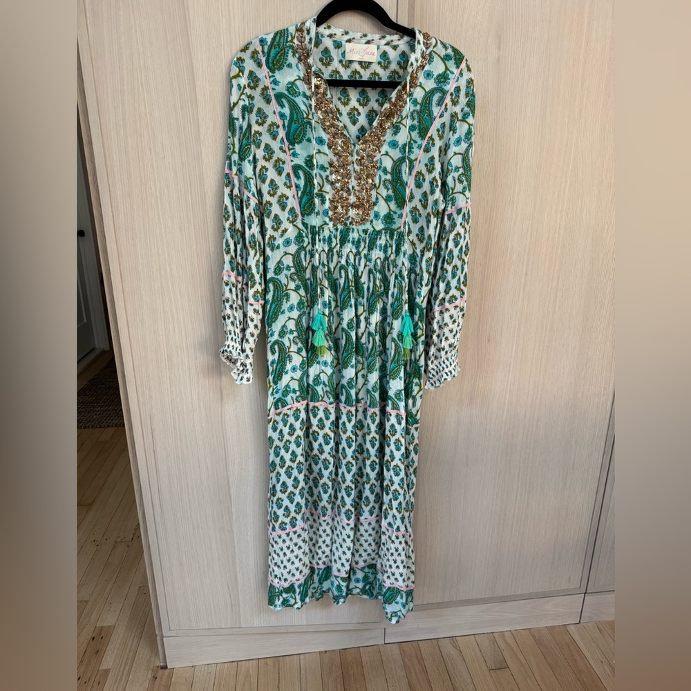 Floral Green Midi Dress
